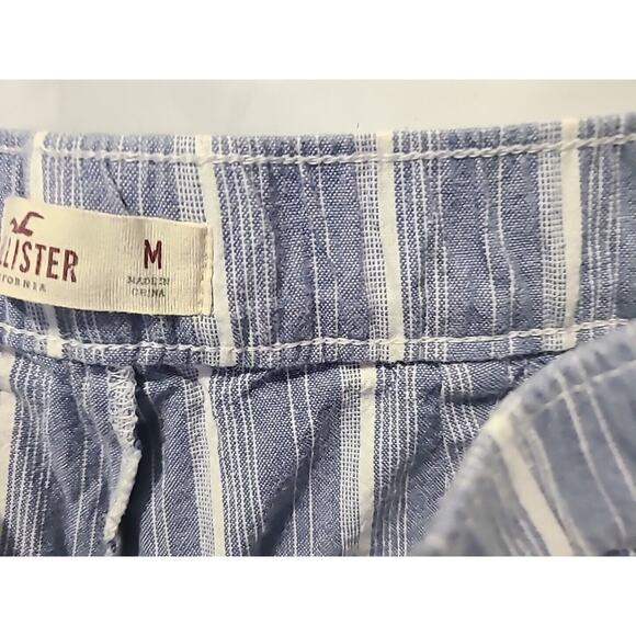 Hollister California, Women's Blue Striped Pants, M - Cotton Blend - Picture 3 of 13